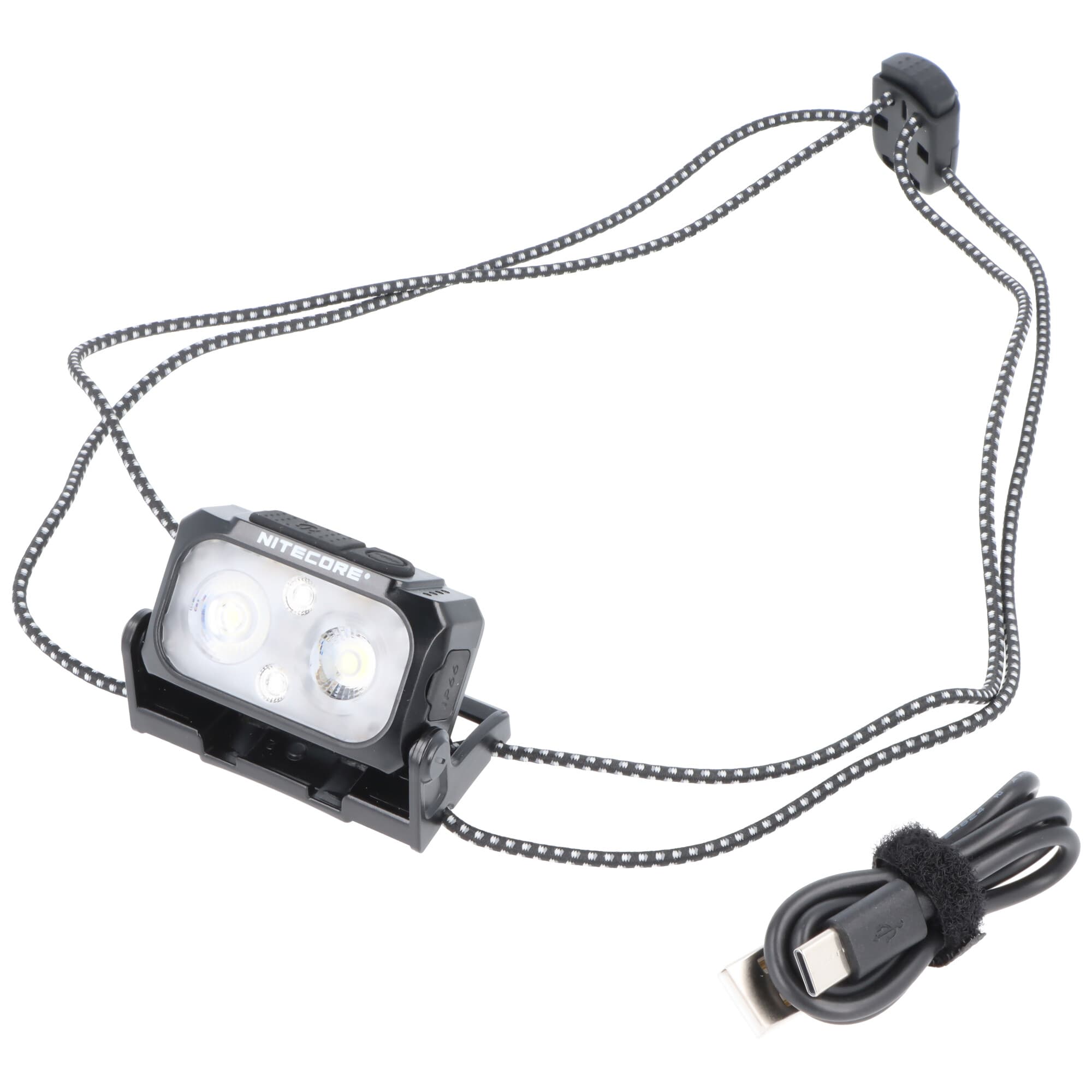 Lampe frontale Nitecore NU25UL, ultra légère, bandeau à sangle simple, 3 sources lumineuses, fonctionnement à deux boutons